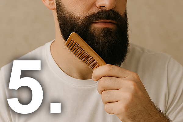 Beard care routine step 5 - midday maintenance for men's grooming